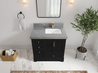 Alys 36 in. W x 22 in. D Right Offset Sink Bathroom Vanity - Willow Bath and Vanity