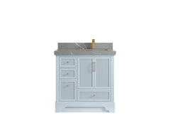 Alys 36 in. W x 22 in. D Right Offset Sink Bathroom Vanity - photo 34