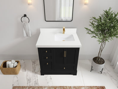 Alys 36 in. W x 22 in. D Right Offset Sink Bathroom Vanity - Willow Bath and Vanity