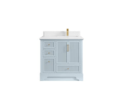 Alys 36 in. W x 22 in. D Right Offset Sink Bathroom Vanity - photo 28