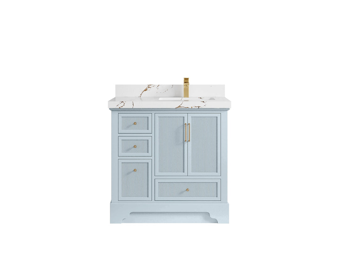 Alys 36 in. W x 22 in. D Right Offset Sink Bathroom Vanity - Willow Bath and Vanity