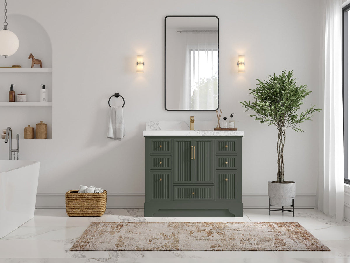 Alys 42 in. W x 22 in. D Single Sink Bathroom Vanity - Willow Bath and Vanity