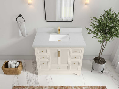 Alys 42 in. W x 22 in. D Single Sink Bathroom Vanity - Willow Bath and Vanity