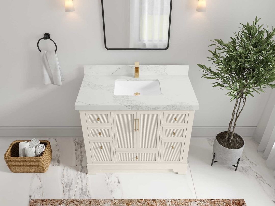 Alys 42 in. W x 22 in. D Single Sink Bathroom Vanity - Willow Bath and Vanity