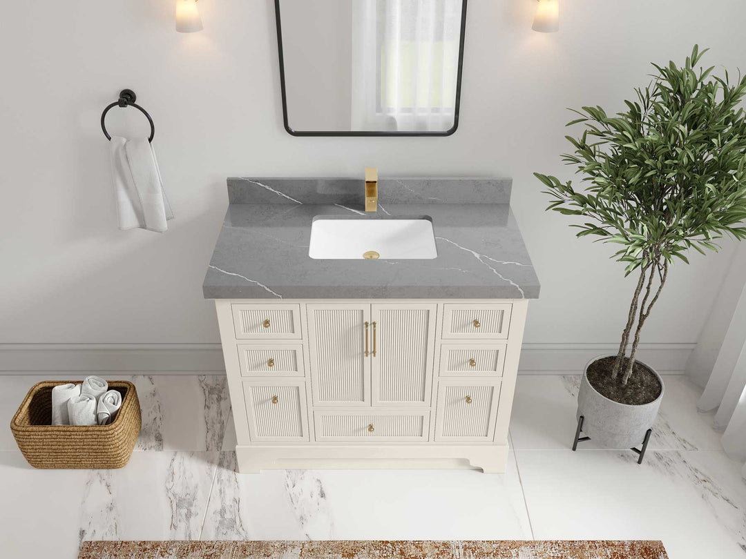 Alys 42 in. W x 22 in. D Single Sink Bathroom Vanity - Willow Bath and Vanity