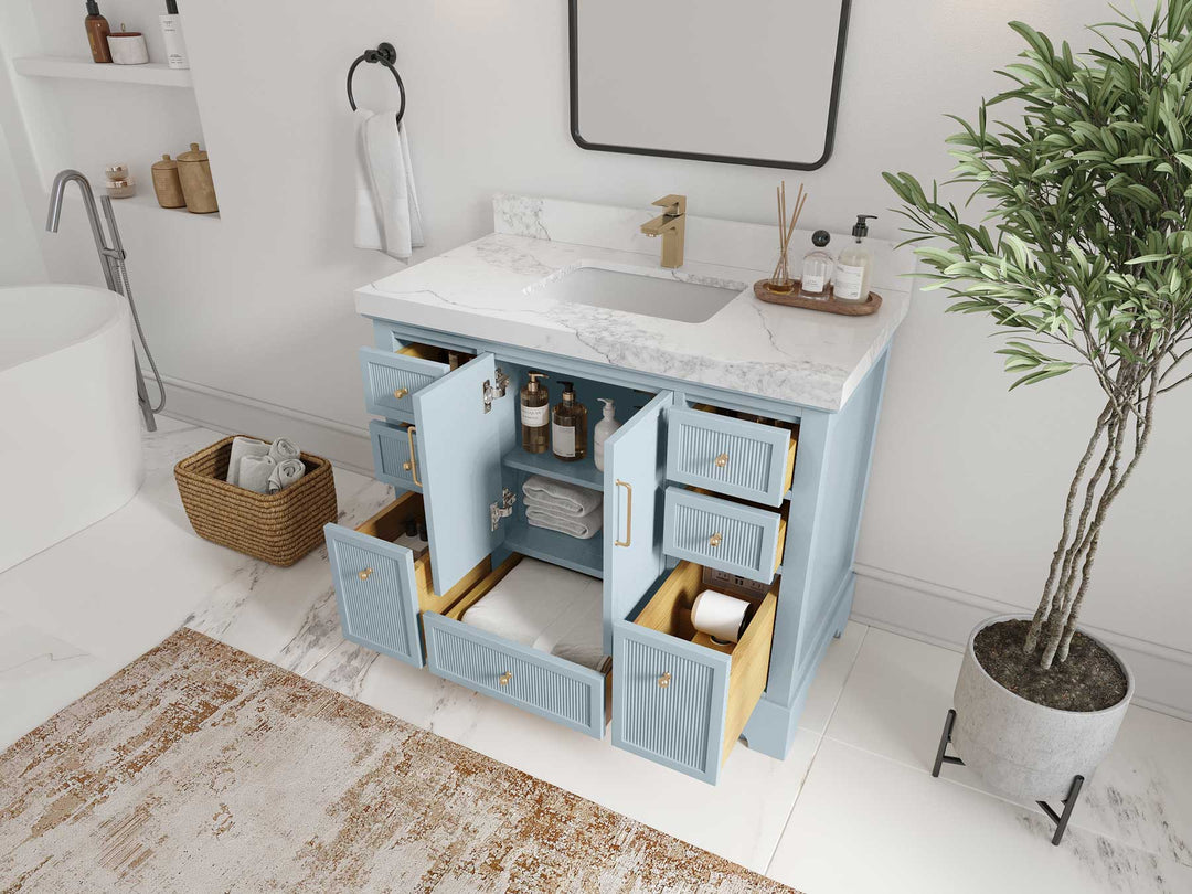 Alys 42 in. W x 22 in. D Single Sink Bathroom Vanity - Willow Bath and Vanity