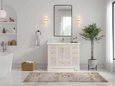 Alys 42 in. W x 22 in. D Single Sink Bathroom Vanity - Willow Bath and Vanity