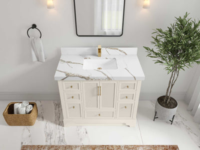 Alys 42 in. W x 22 in. D Single Sink Bathroom Vanity - Willow Bath and Vanity