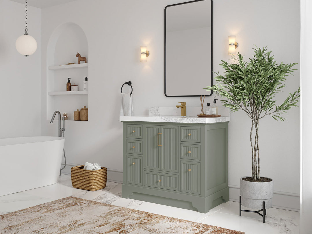 Alys 42 in. W x 22 in. D Single Sink Bathroom Vanity - Willow Bath and Vanity