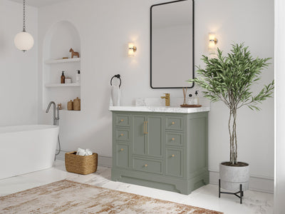 Alys 42 in. W x 22 in. D Single Sink Bathroom Vanity - Willow Bath and Vanity