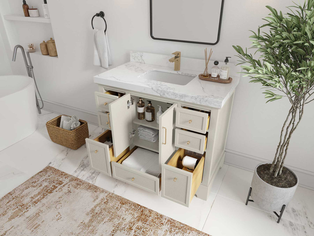 Alys 42 in. W x 22 in. D Single Sink Bathroom Vanity - Willow Bath and Vanity