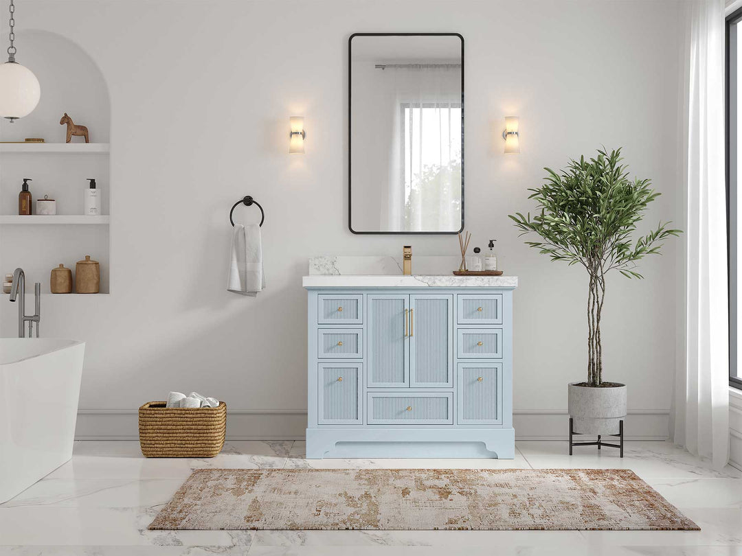 Alys 42 in. W x 22 in. D Single Sink Bathroom Vanity - Willow Bath and Vanity