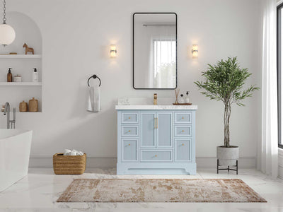 Alys 42 in. W x 22 in. D Single Sink Bathroom Vanity - Willow Bath and Vanity