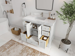 Alys 42 in. W x 22 in. D Single Sink Bathroom Vanity - photo 3