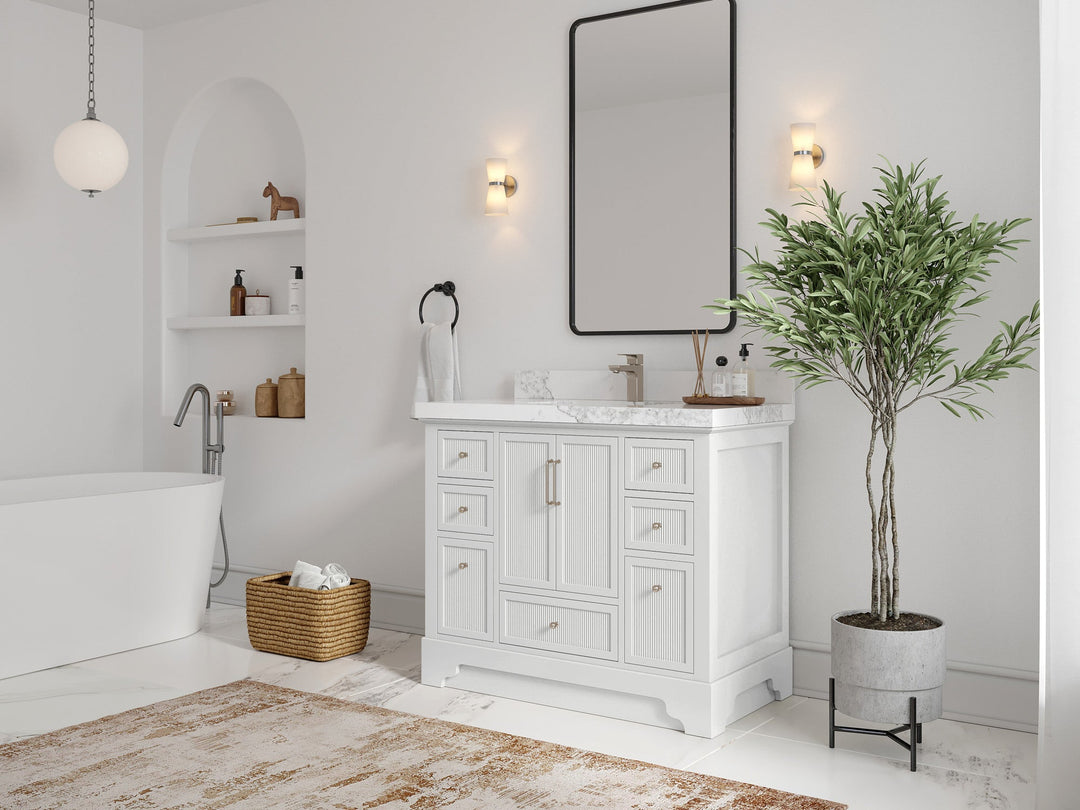 Alys 42 in. W x 22 in. D Single Sink Bathroom Vanity - Willow Bath and Vanity