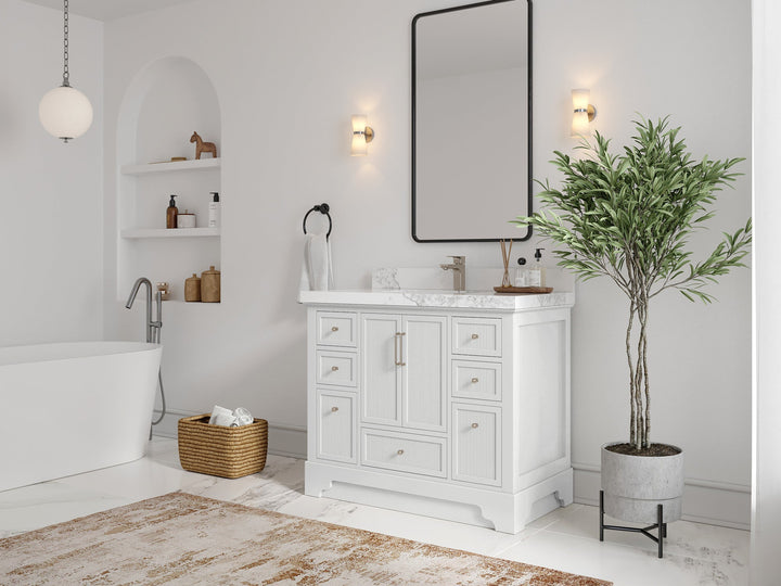 Alys 42 in. W x 22 in. D Single Sink Bathroom Vanity - photo 2