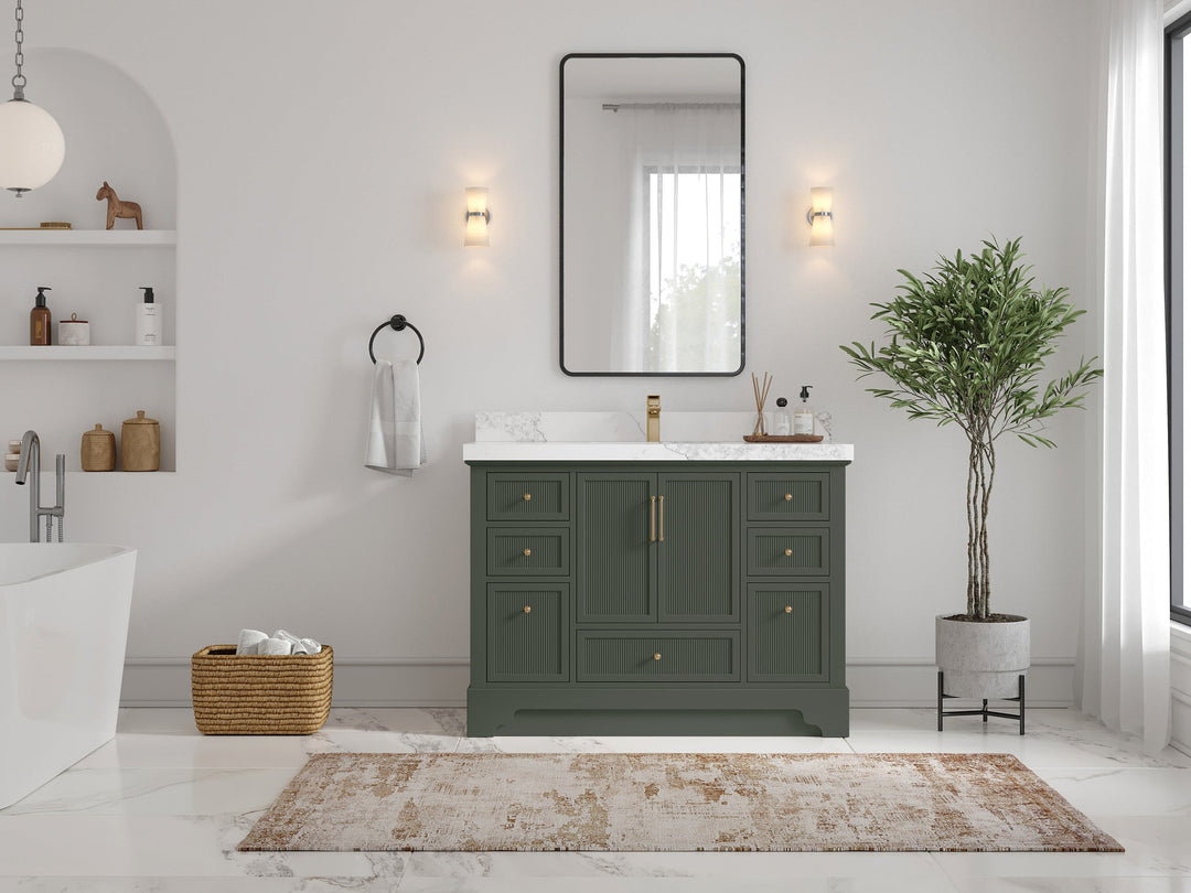 Alys 48 in. W x 22 in. D Single Sink Bathroom Vanity - Willow Bath and Vanity