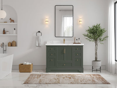 Alys 48 in. W x 22 in. D Single Sink Bathroom Vanity - Willow Bath and Vanity