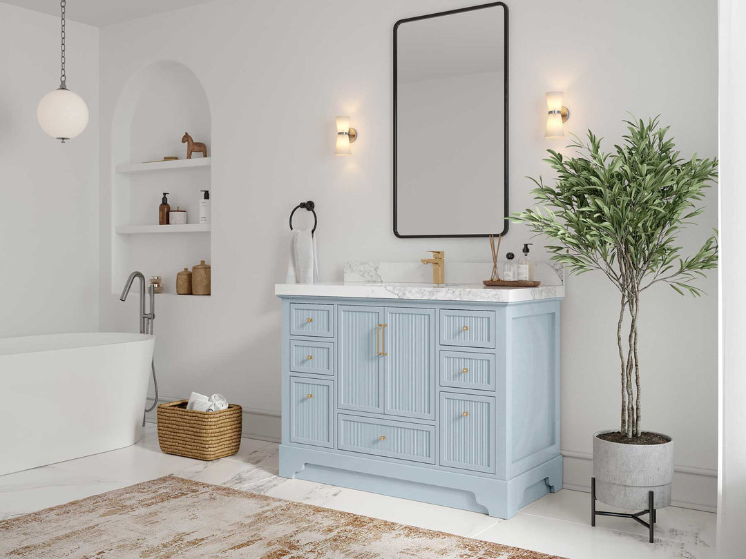 Alys 48 in. W x 22 in. D Single Sink Bathroom Vanity - Willow Bath and Vanity