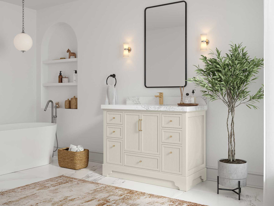 Alys 48 in. W x 22 in. D Single Sink Bathroom Vanity - Willow Bath and Vanity