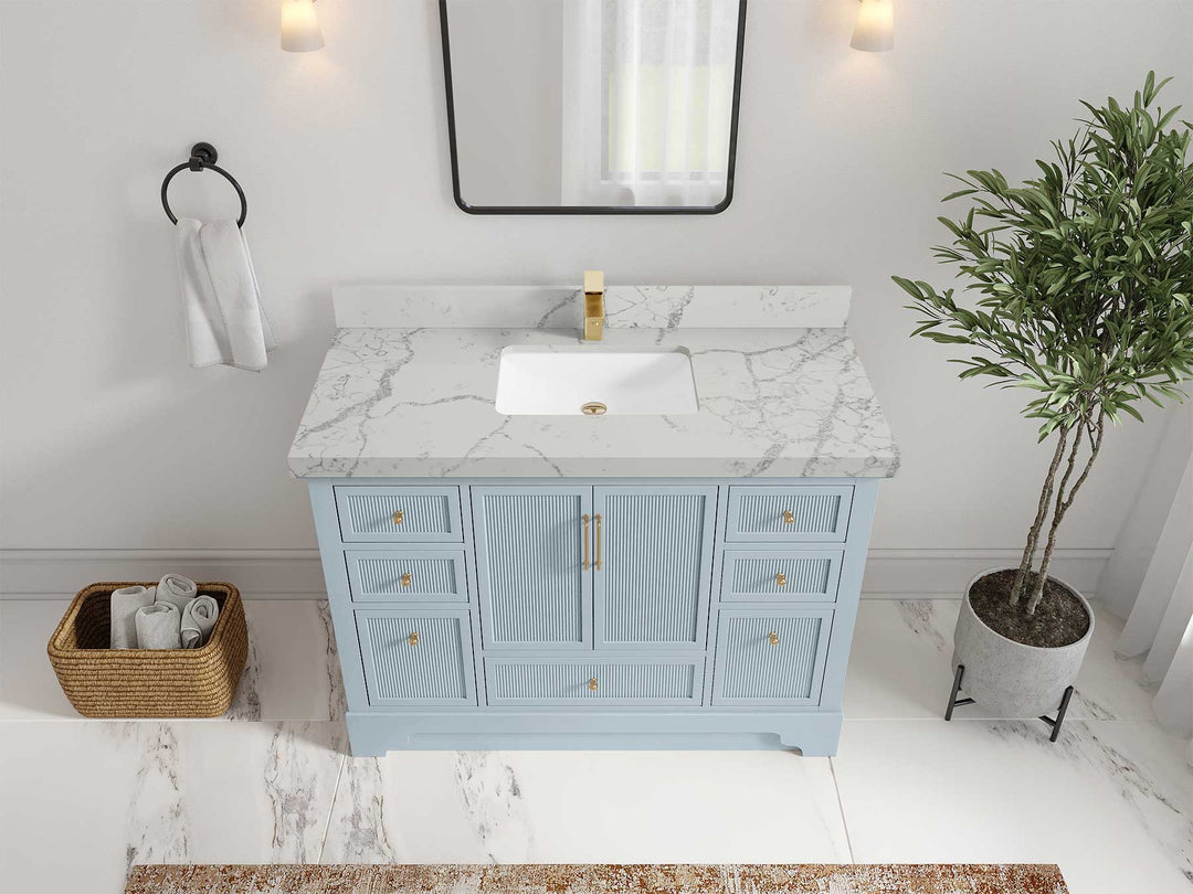 Alys 48 in. W x 22 in. D Single Sink Bathroom Vanity - Willow Bath and Vanity