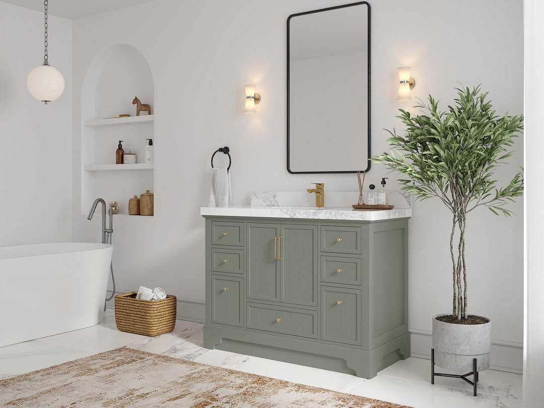 Alys 48 in. W x 22 in. D Single Sink Bathroom Vanity - Willow Bath and Vanity
