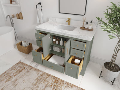 Alys 48 in. W x 22 in. D Single Sink Bathroom Vanity - Willow Bath and Vanity