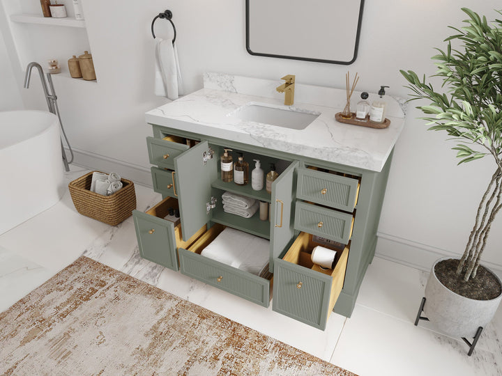 Alys 48 in. W x 22 in. D Single Sink Bathroom Vanity - photo 3