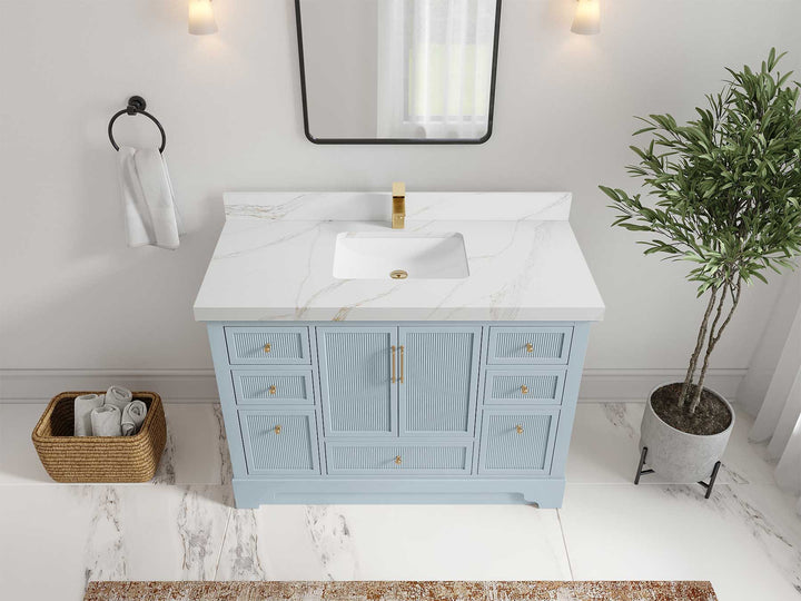 Alys 48 in. W x 22 in. D Single Sink Bathroom Vanity - photo 19