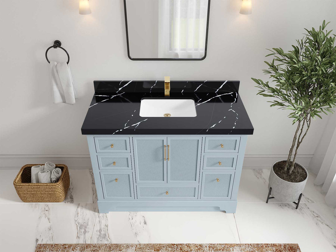 Alys 48 in. W x 22 in. D Single Sink Bathroom Vanity - Willow Bath and Vanity