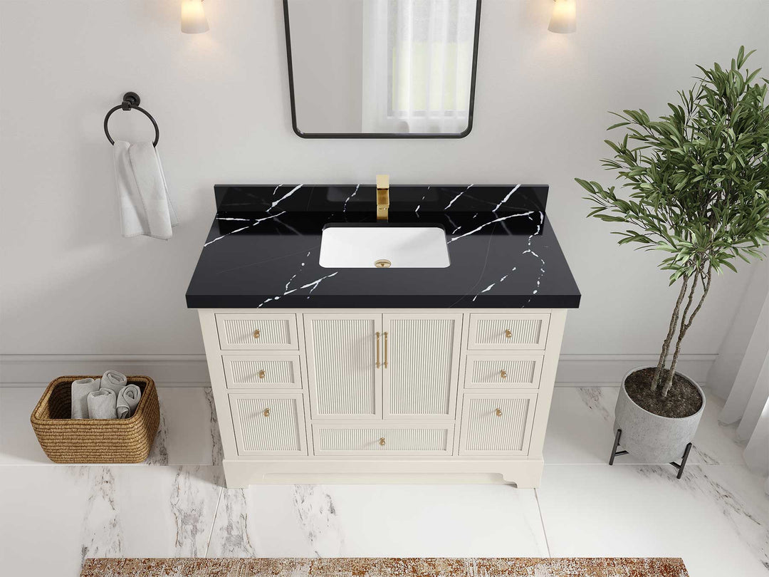 Alys 48 in. W x 22 in. D Single Sink Bathroom Vanity - Willow Bath and Vanity