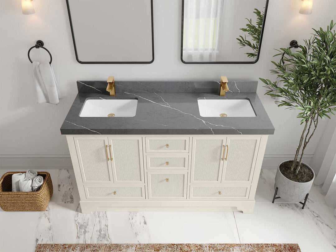 Alys 60 in. W x 22 in. D Double Sink Bathroom Vanity - Willow Bath and Vanity