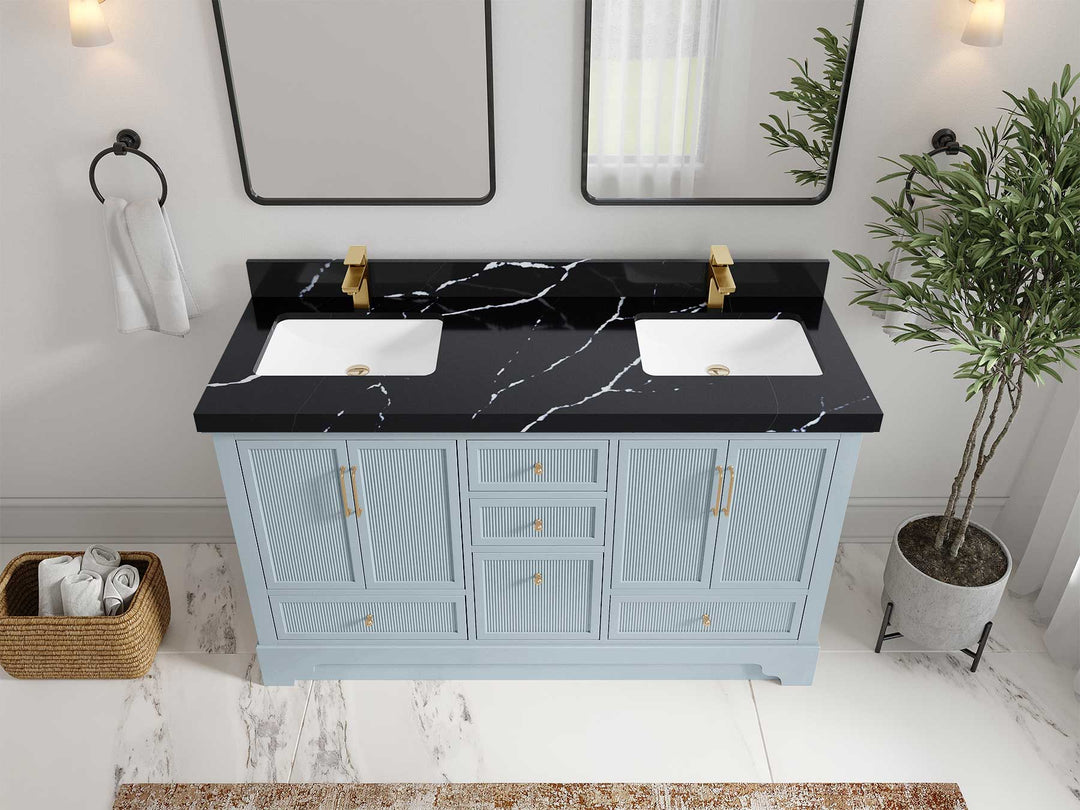 Alys 60 in. W x 22 in. D Double Sink Bathroom Vanity - Willow Bath and Vanity