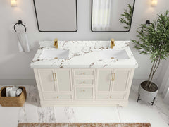 Alys 60 in. W x 22 in. D Double Sink Bathroom Vanity - photo 35