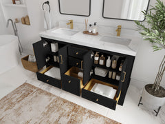 Alys 60 in. W x 22 in. D Double Sink Bathroom Vanity - photo 3