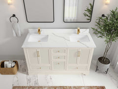 Alys 60 in. W x 22 in. D Double Sink Bathroom Vanity - photo 25