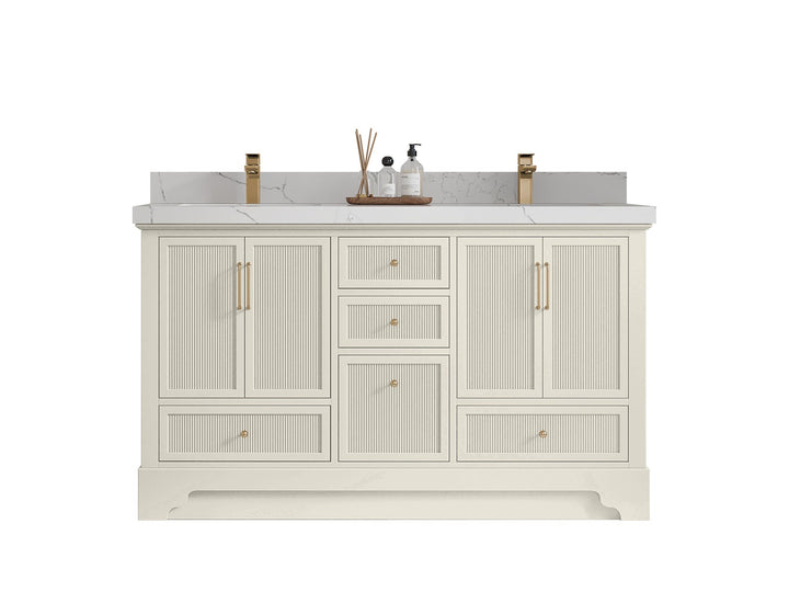 Alys 60 in. W x 22 in. D Double Sink Bathroom Vanity - photo 1