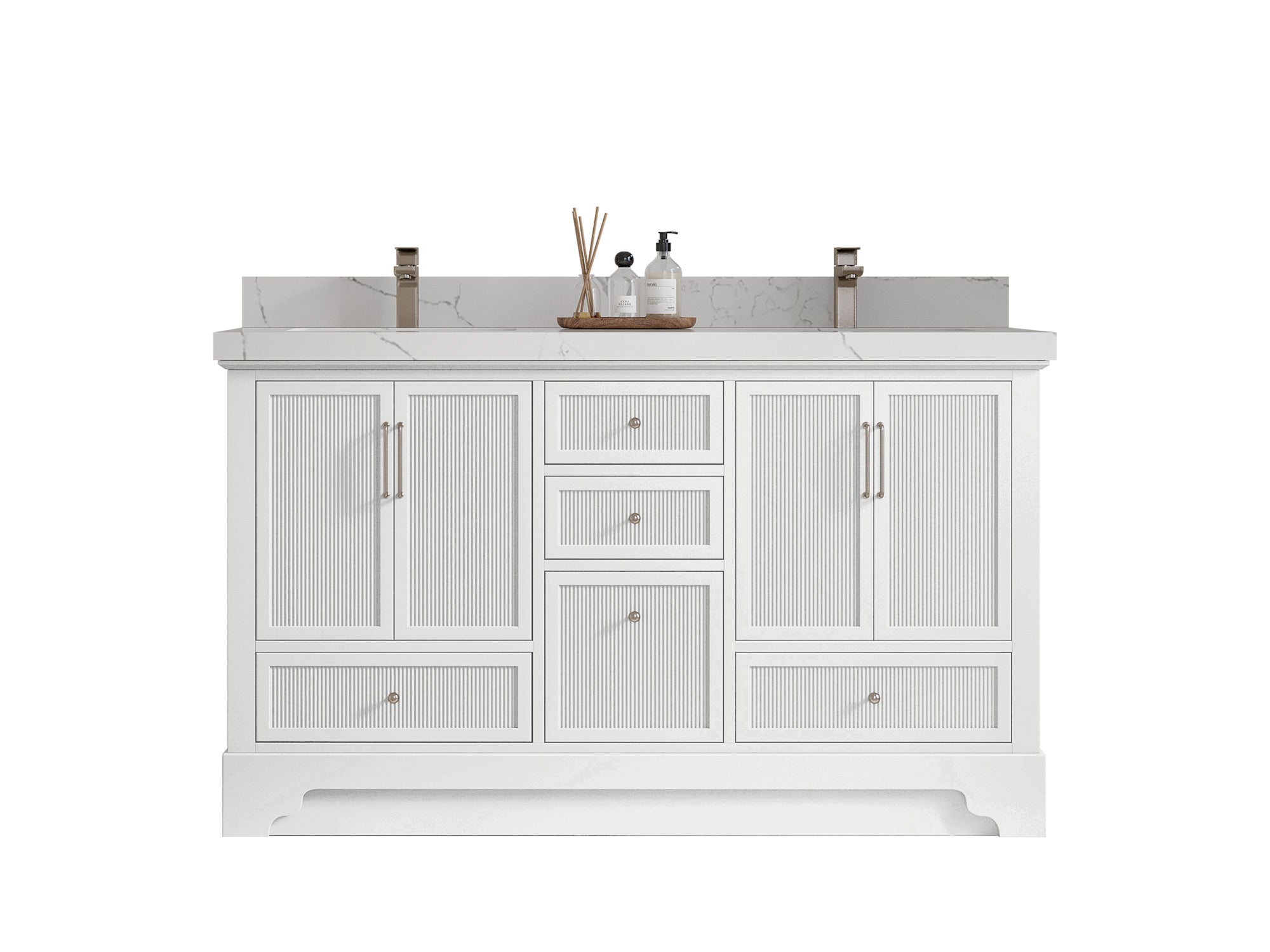 Alys 60 in. W x 22 in. D Double Sink Bathroom Vanity - Willow Bath and Vanity