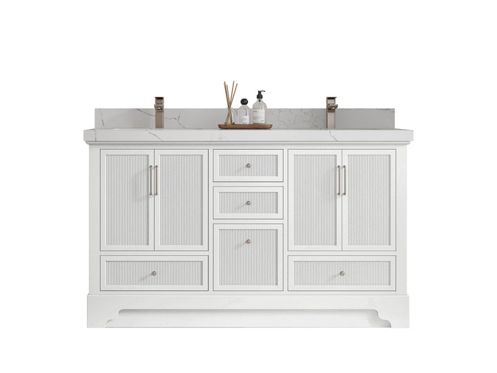 Alys 60 in. W x 22 in. D Double Sink Bathroom Vanity - photo 1