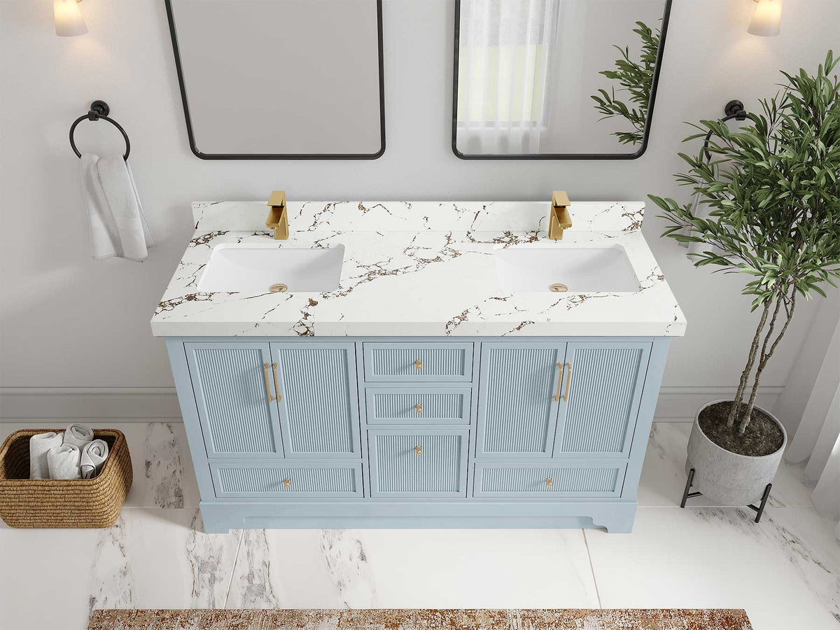 Alys 60 in. W x 22 in. D Double Sink Bathroom Vanity - Willow Bath and Vanity
