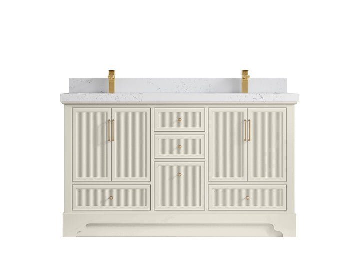 Alys 60 in. W x 22 in. D Double Sink Bathroom Vanity - photo 32