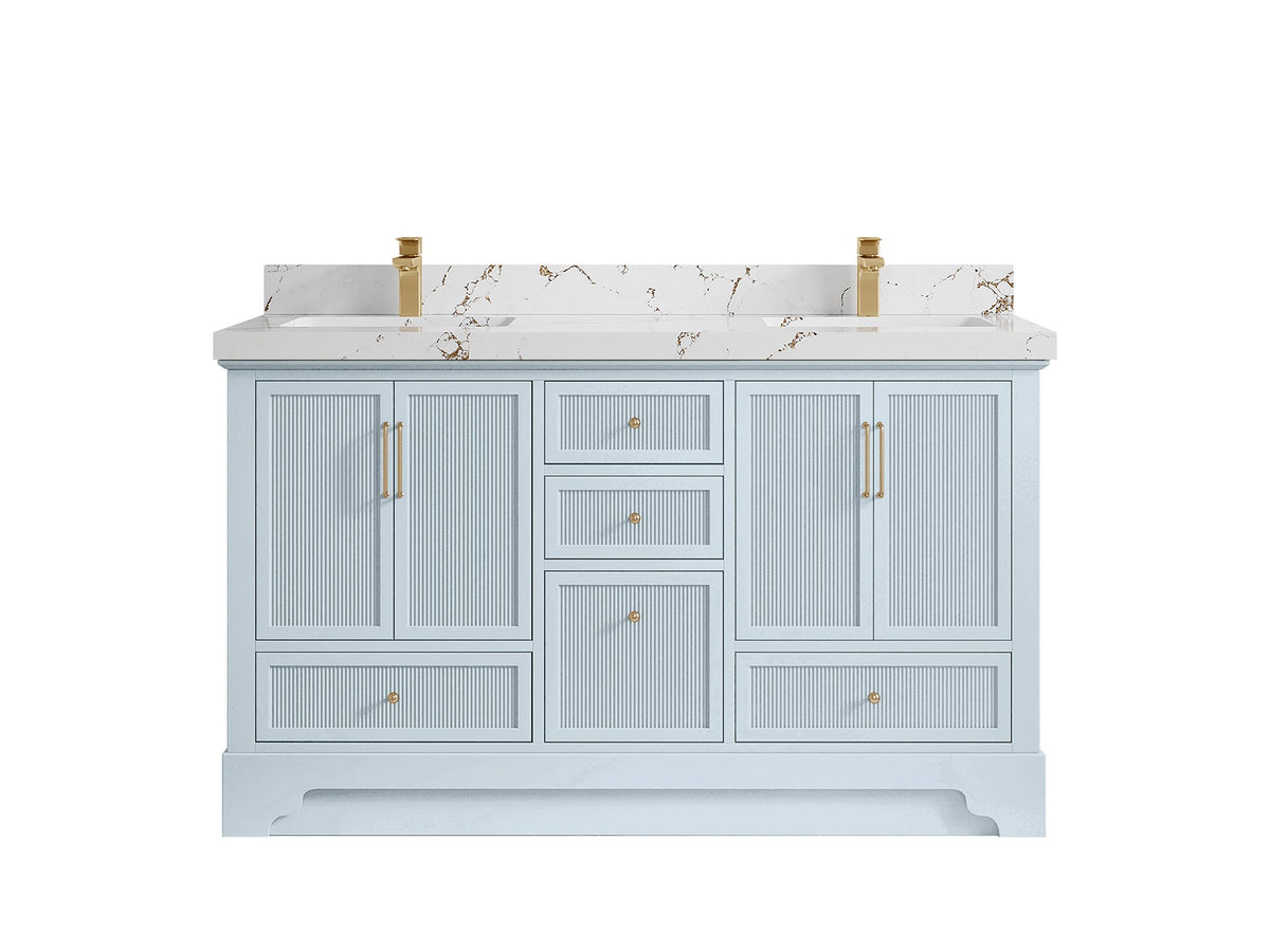 Alys 60 in. W x 22 in. D Double Sink Bathroom Vanity - Willow Bath and Vanity