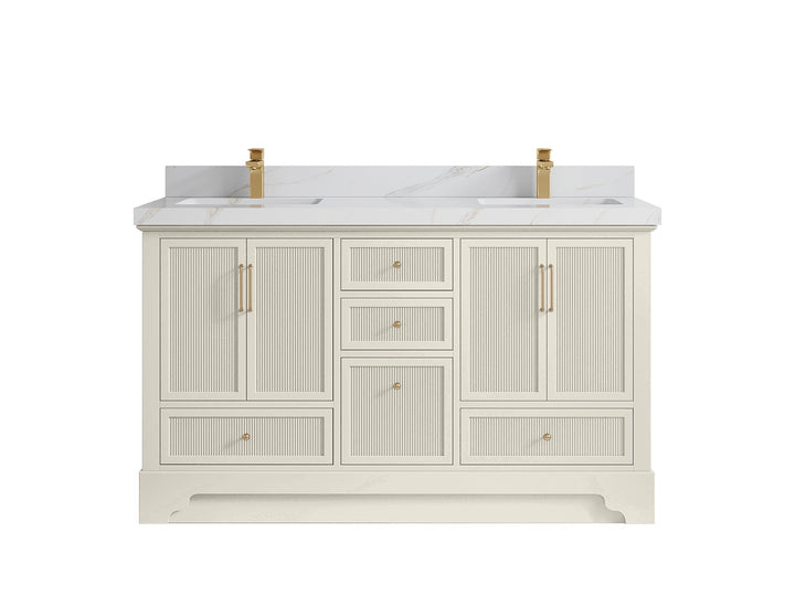 Alys 60 in. W x 22 in. D Double Sink Bathroom Vanity - photo 24