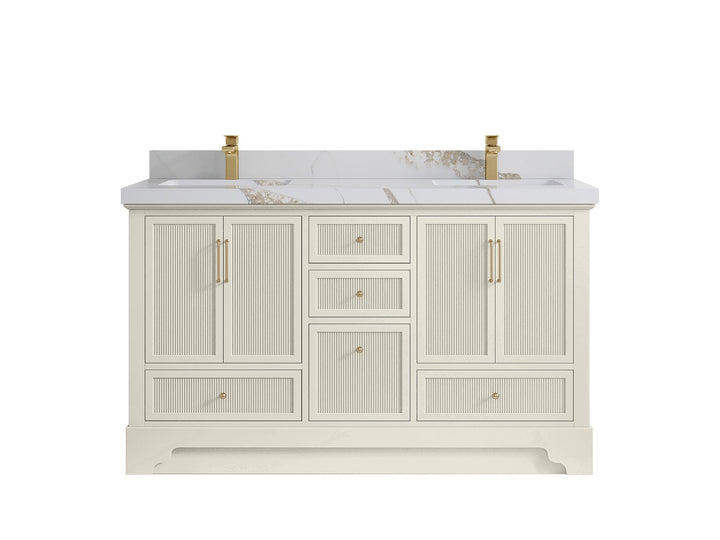 Alys 60 in. W x 22 in. D Double Sink Bathroom Vanity - photo 14