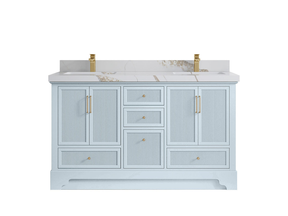 Alys 60 in. W x 22 in. D Double Sink Bathroom Vanity - Willow Bath and Vanity