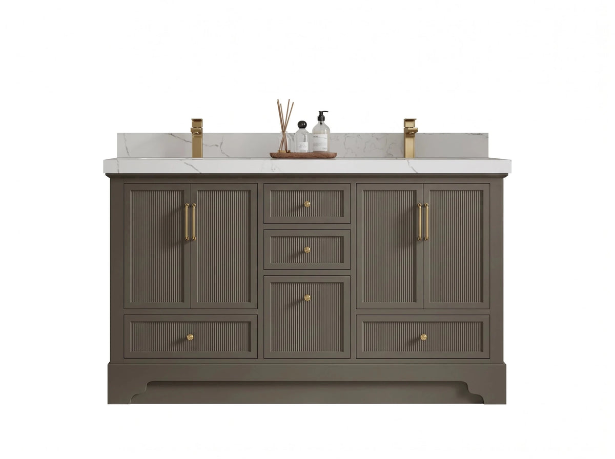 Alys 60 in. W x 22 in. D Double Sink Bathroom Vanity - Willow Bath and Vanity