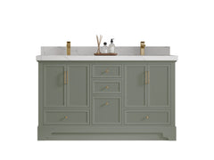 Alys 60 in. W x 22 in. D Double Sink Bathroom Vanity - photo 1