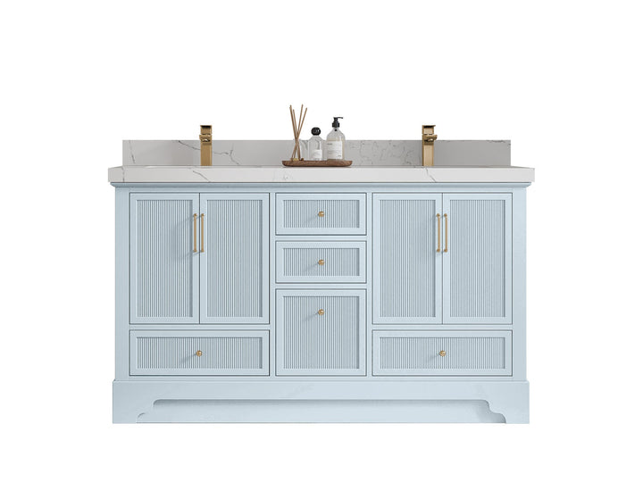 Alys 60 in. W x 22 in. D Double Sink Bathroom Vanity - photo 1