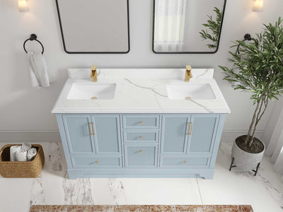 Alys 60 in. W x 22 in. D Double Sink Bathroom Vanity - Willow Bath and Vanity