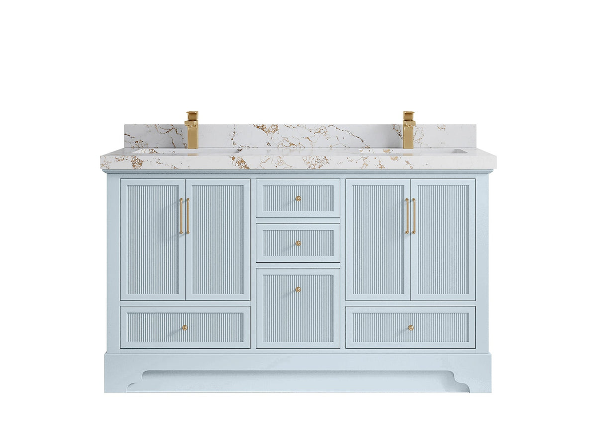 Alys 60 in. W x 22 in. D Double Sink Bathroom Vanity - Willow Bath and Vanity